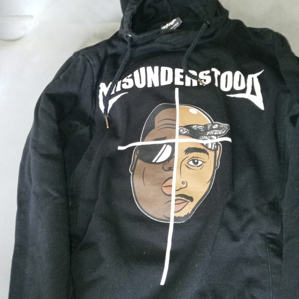 Tupac and biggie hoodie misunderstood hoodie